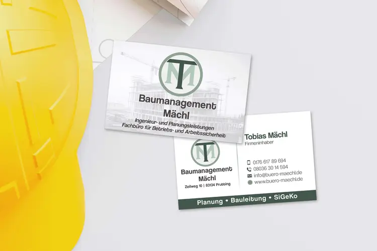 Baumanagement Mächl Visitenkarten